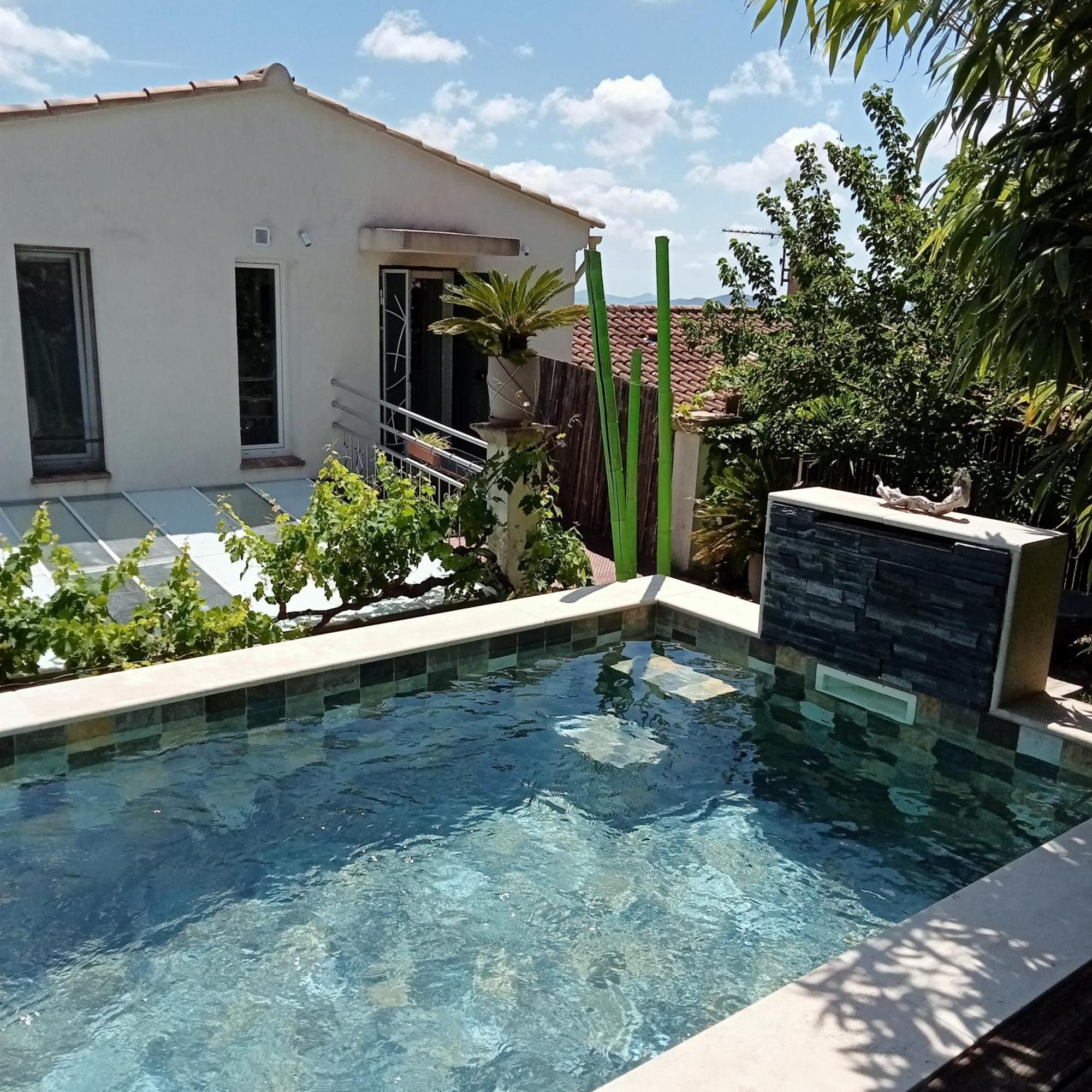 Logement De Charme Avec Piscine Et Jacuzzi Carnoules  Ngoại thất bức ảnh